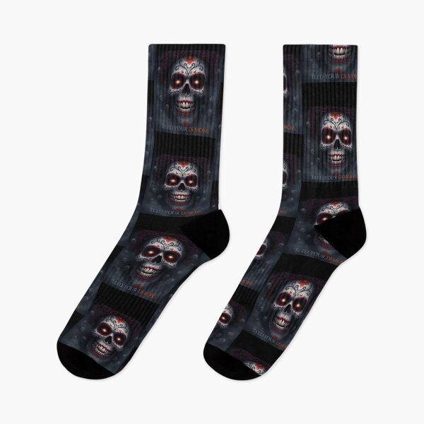 Item preview, Sugar Skull King "Feed your demons" | Dark Royalty, Dia de los Muertos Art designed and sold by EnigmaticGoth.