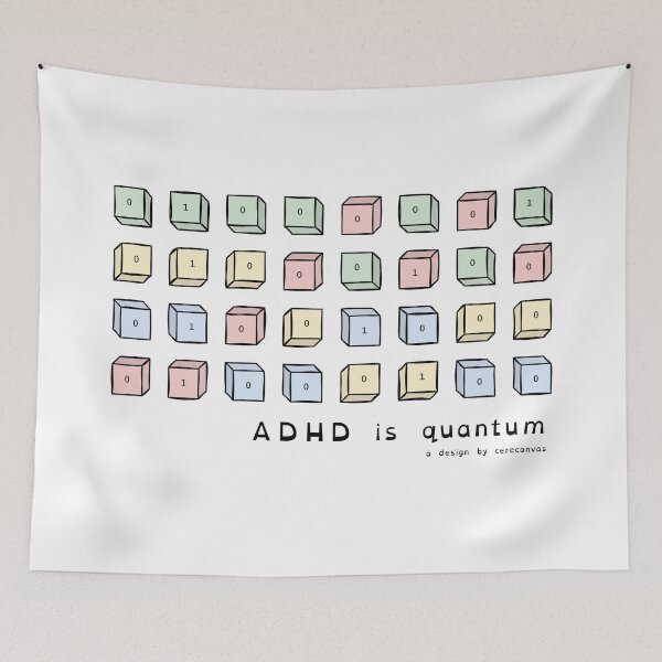 Item preview, ADHD is quantum designed and sold by cerecanvas.