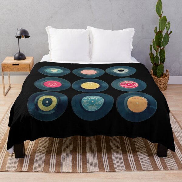 Item preview, Vinyl Collection Throw Pillow designed and sold by oiiqwqikw61.