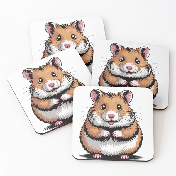 Item preview, Cute Cartoon Hamster Illustration – Adorable Chubby Pet Character Clipar designed and sold by Royalsticker.