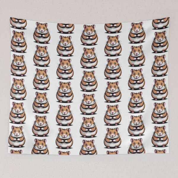 Item preview, Cute Cartoon Hamster Illustration – Adorable Chubby Pet Character Clipar designed and sold by Royalsticker.