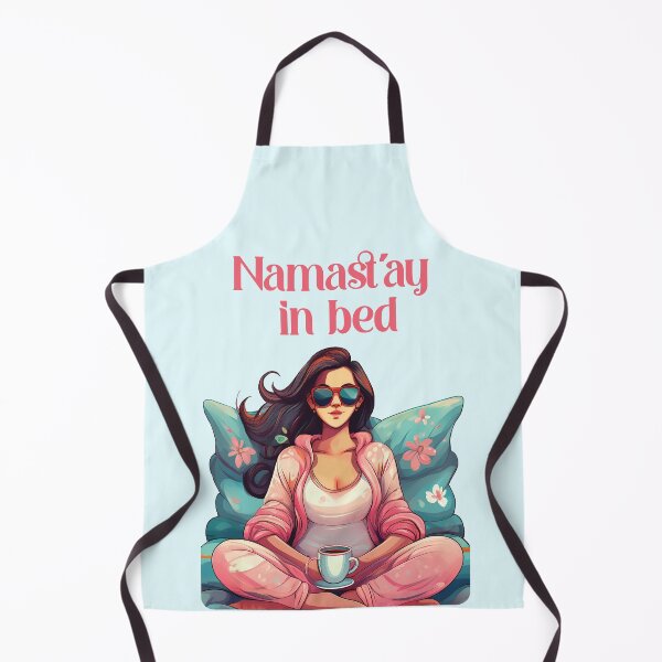 Item preview, Namast’ay in Bed Funny Yoga Pajama designed and sold by TeeLabDesign.