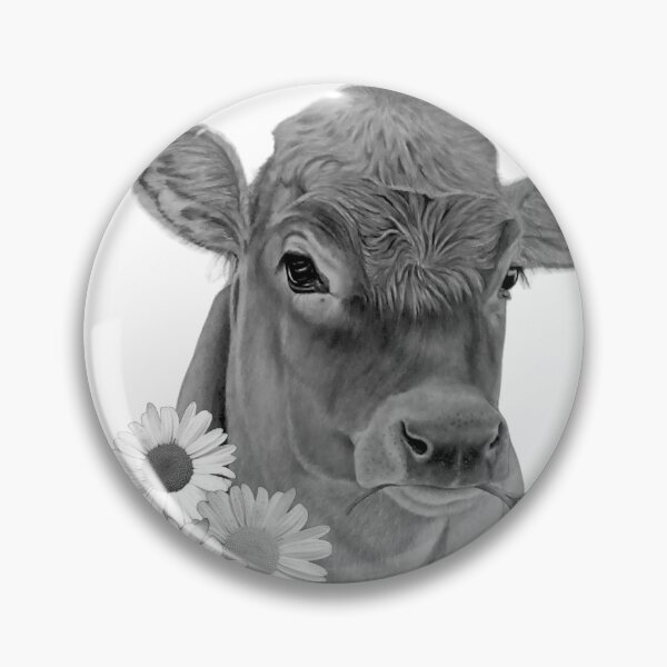 Artikelvorschau, Kuh und Gänseblümchen entworfen und verkauft von OnaleeNicklinArt.