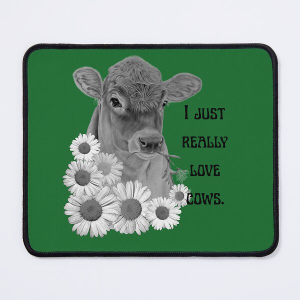 Item preview, Cow and daisies designed and sold by OnaleeNicklinArt.