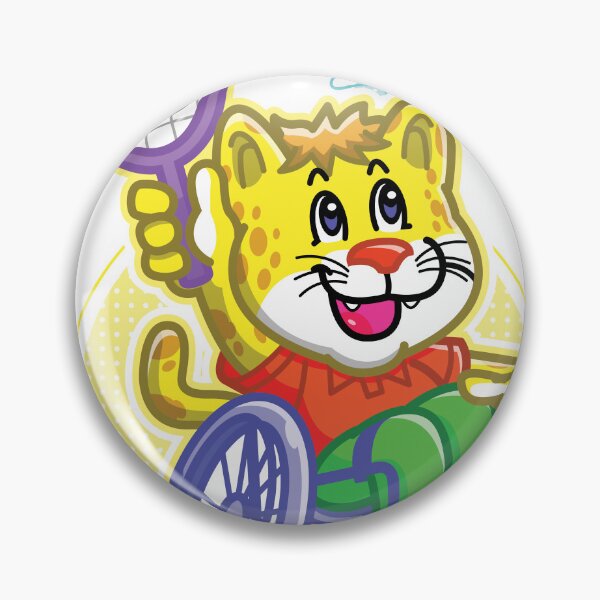 Item preview, Badminton Cute Cartoon Jaguar designed and sold by DesignLacco.