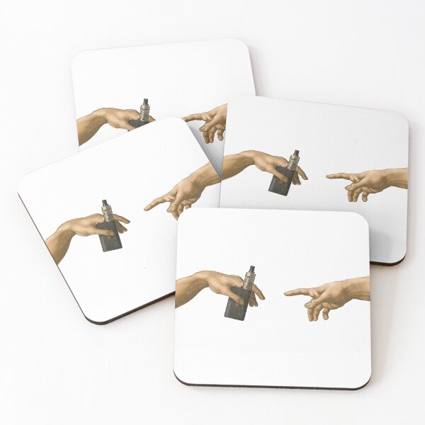 Item preview, The Creation of Adam Vape Hands – Michelangelo Parody Artwork designed and sold by House of Taste Designs.