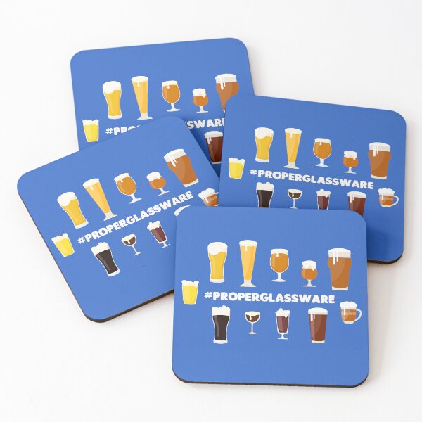Item preview, Proper Glassware - Craft Beer Lover Tee designed and sold by TeesGalaxy.