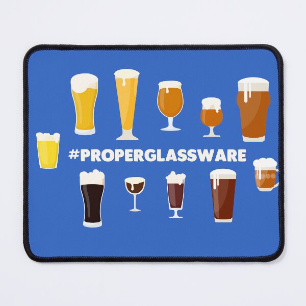 Item preview, Proper Glassware - Craft Beer Lover Tee designed and sold by TeesGalaxy.