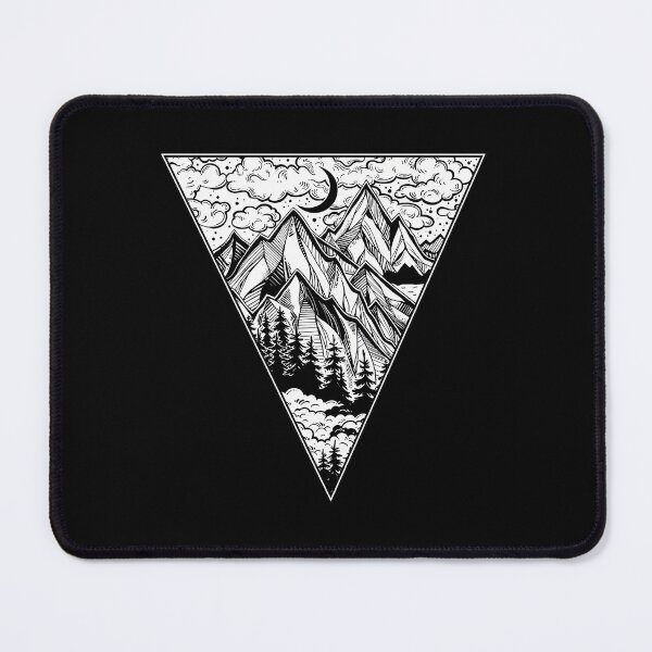 Item preview, Triangle Frame Artwork With Wilderness Landscape Scene With A Lake designed and sold by inpzduzsv56.