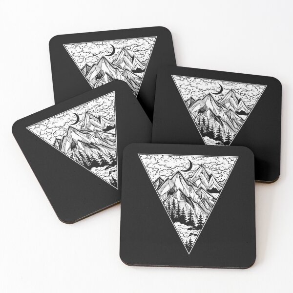 Item preview, Triangle Frame Artwork With Wilderness Landscape Scene With A Lake	 designed and sold by inpzduzsv56.
