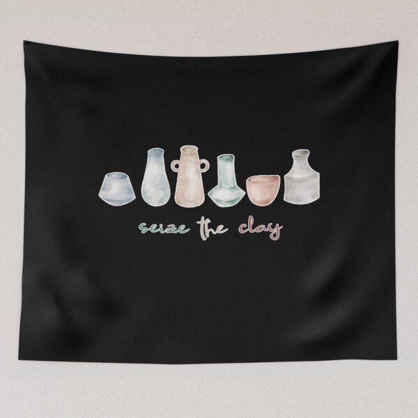 Item preview, Watercolour Pottery Seize The Clay	 designed and sold by syeqprzmclc34.