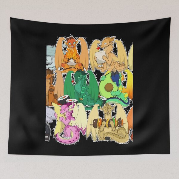 Item preview, Wings Of Fire Chibis With FOOOOD Hardcover Journal 	 designed and sold by vpwgrnlck62.