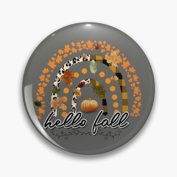 Item preview, Hello Fall – Pumpkin & Autumn Leaves Wreath Design | Cozy Orange Fall Vibes & Gift Idea designed and sold by petpuppymania.