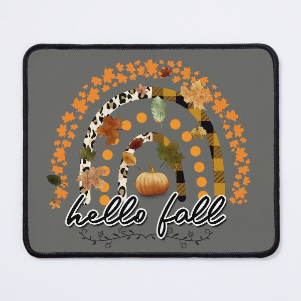 Item preview, Hello Fall – Pumpkin & Autumn Leaves Wreath Design | Cozy Orange Fall Vibes & Gift Idea designed and sold by petpuppymania.