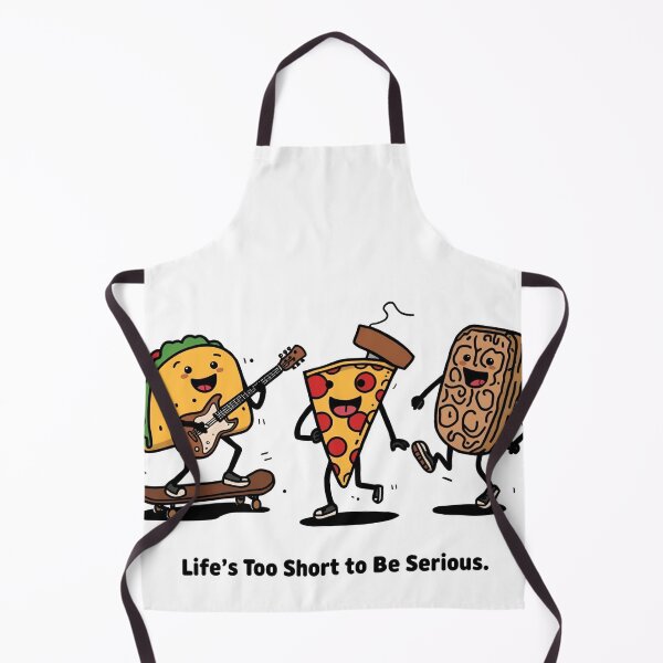 Item preview, Funny Food Characters – Life’s Too Short to Be Serious designed and sold by MysticOMG.