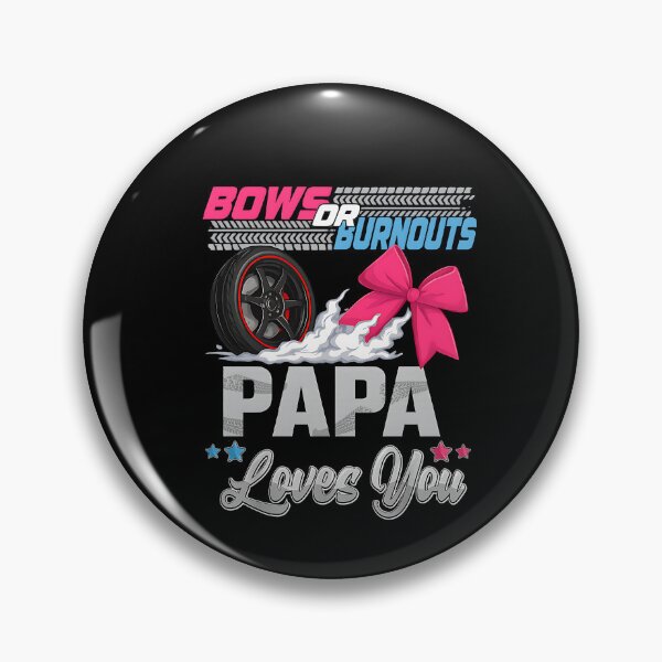Item preview, burnouts or bows gender reveal Party Announcement PAPA designed and sold by BornBorn.