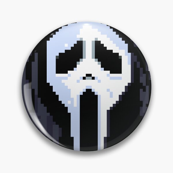 Item preview, Scream 'Ghostface' Pixel Art Portrait designed and sold by Breadbin Art.