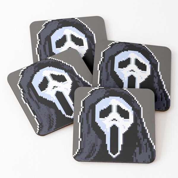 Item preview, Scream 'Ghostface' Pixel Art Portrait designed and sold by Breadbin Art.