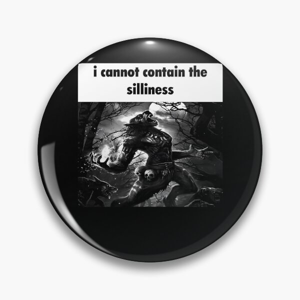 Item preview,  I Cannot Contain The Silliness Wolf Meme designed and sold by SylvieDelaunay.