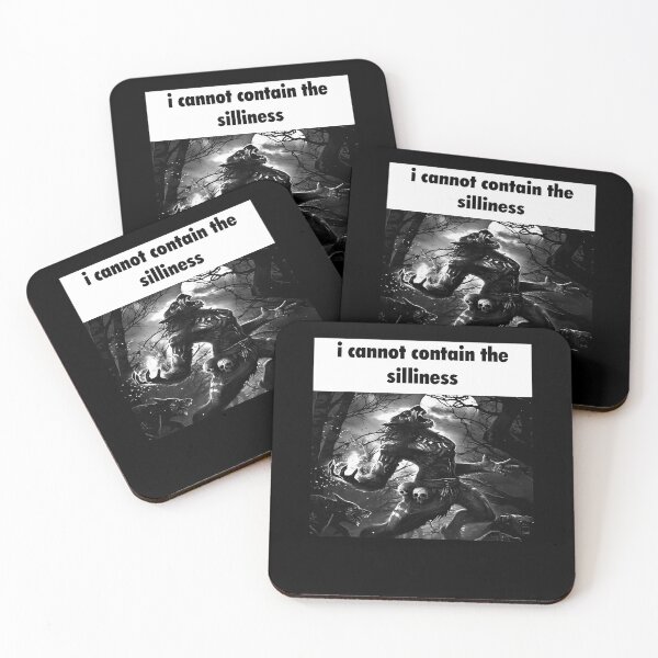 Item preview,  I Cannot Contain The Silliness Wolf Meme designed and sold by SylvieDelaunay.