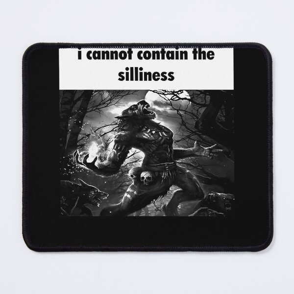 Item preview,  I Cannot Contain The Silliness Wolf Meme designed and sold by SylvieDelaunay.
