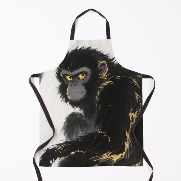 Item preview, Golden-Eyed Monkey Amidst Ink Whispers designed and sold by zzz888.