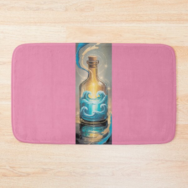 Item preview, Cosmic Ocean Bottle Art - Mystical Waves & Golden Swirls By Merch, Limited Edition designed and sold by MADISYNDONALD.