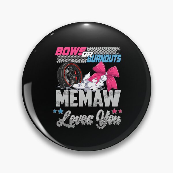 Item preview, burnouts or bows gender reveal Party Announcement MEMAW designed and sold by BornBorn.