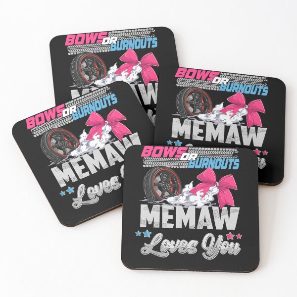 Item preview, burnouts or bows gender reveal Party Announcement MEMAW designed and sold by BornBorn.