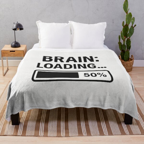 Item preview, Brain Loading 50% Funny Quote – Humor Gift for Students & Coffee Lovers designed and sold by GarnerSupplyCo.