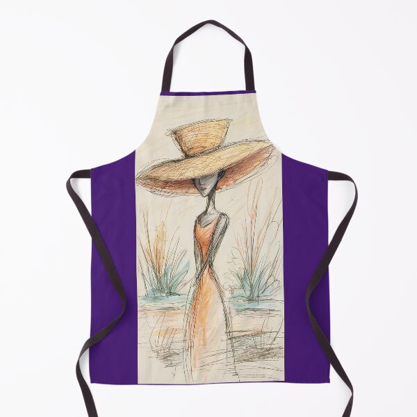 Item preview, **Elegant Woman Wide Brim Hat Sketch By Merch, Limited Edition designed and sold by MADISYNDONALD.