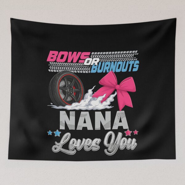 Item preview, burnouts or bows gender reveal Party Announcement NANA designed and sold by BornBorn.