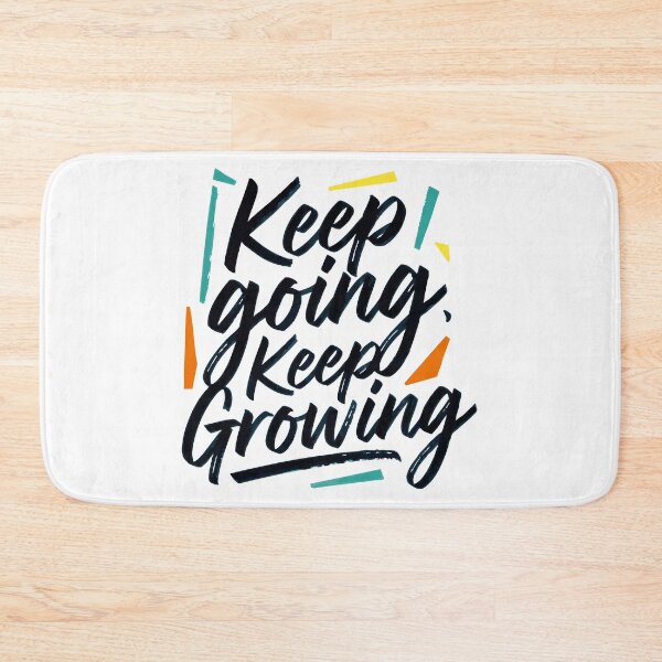 Item preview, Keep Going Keep Growing Brush Script Illustration designed and sold by Tong4130.