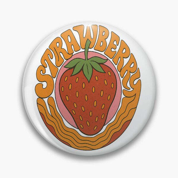 Item preview, 70s groovy strawberry designed and sold by Ghelly.