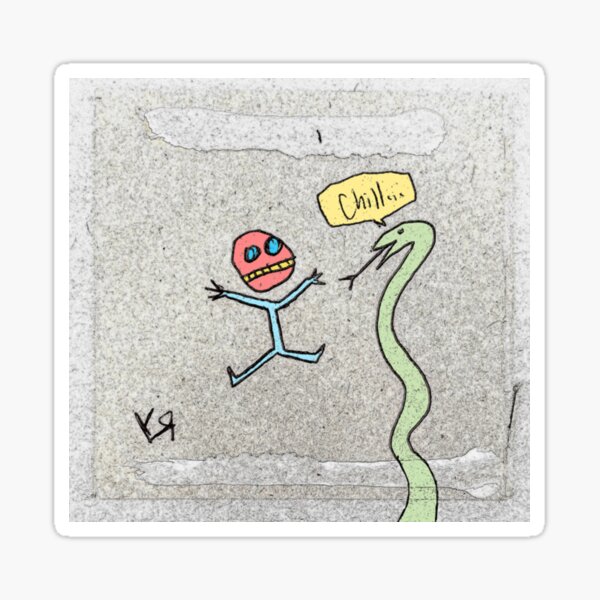 "Chill..." by Richard F. Yates Sticker