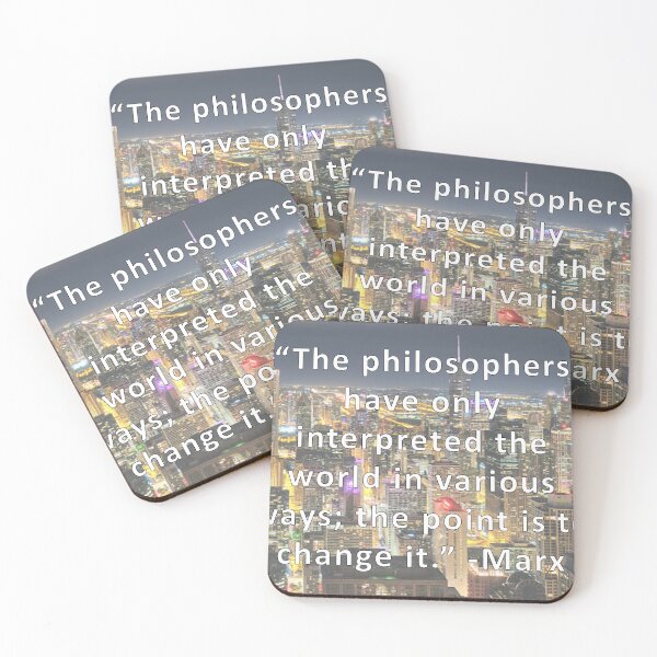 Item preview, Marx quote about philosophy designed and sold by anythingbutbroicism.