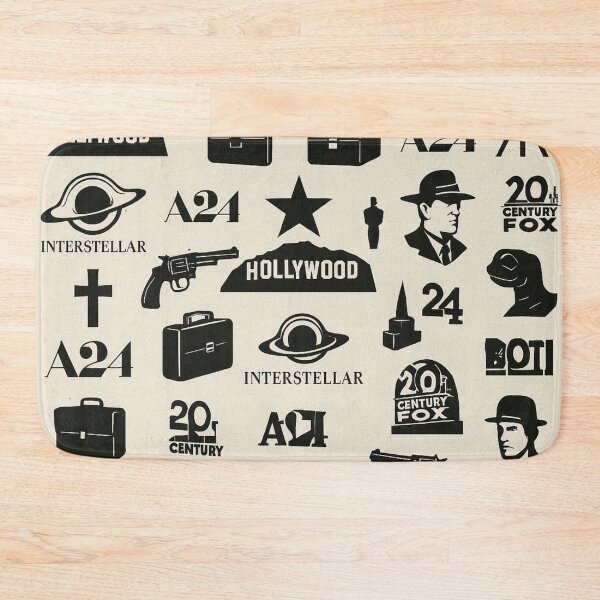 Item preview, Retro cinema icons collage poster – vintage Hollywood black and white style designed and sold by LoomisDreams.