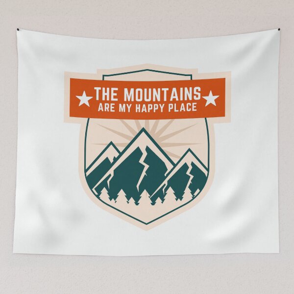 Item preview, The Mountains Are My Happy Place designed and sold by Harvey Bell.