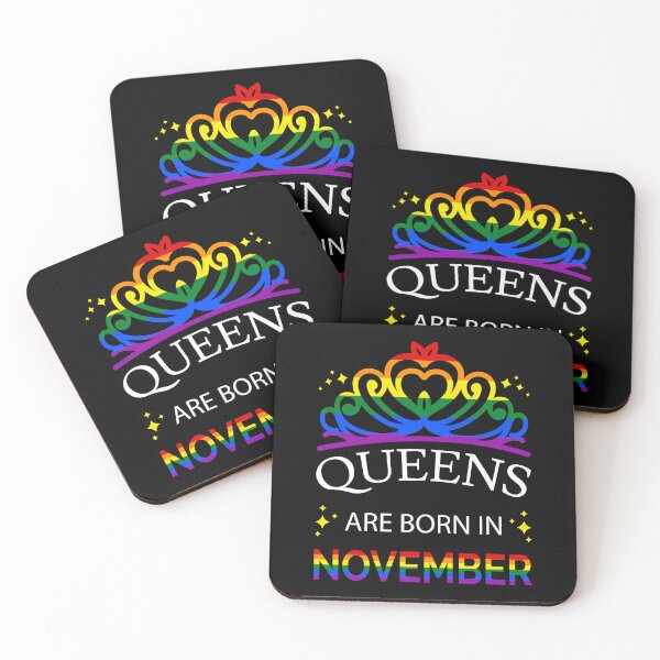 Item preview, LGBT Queens Are Born In November I - Pride Flag Colors designed and sold by Lemon Pepper.