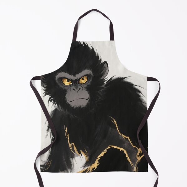 Item preview, Golden-Eyed Mystic Ape Ink Art designed and sold by zzz888.