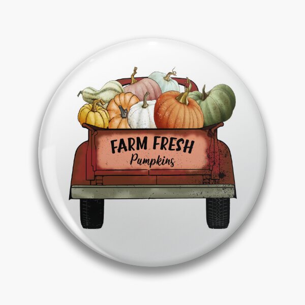 Item preview, Farm Fresh Pumpkins – Hand-Painted Pickup Truck with Pumpkins | Autumn Harvest Gift Idea designed and sold by petpuppymania.