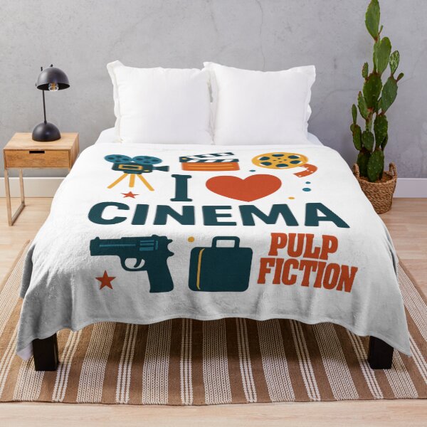 Item preview, “I love cinema” poster – colorful retro design – movie and noir icons designed and sold by LoomisDreams.