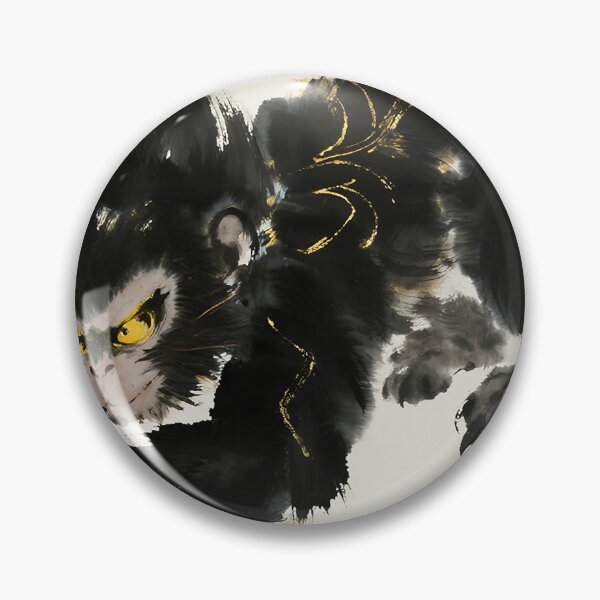 Item preview, Golden-Eyed Mystic Ape Ink Art designed and sold by zzz888.
