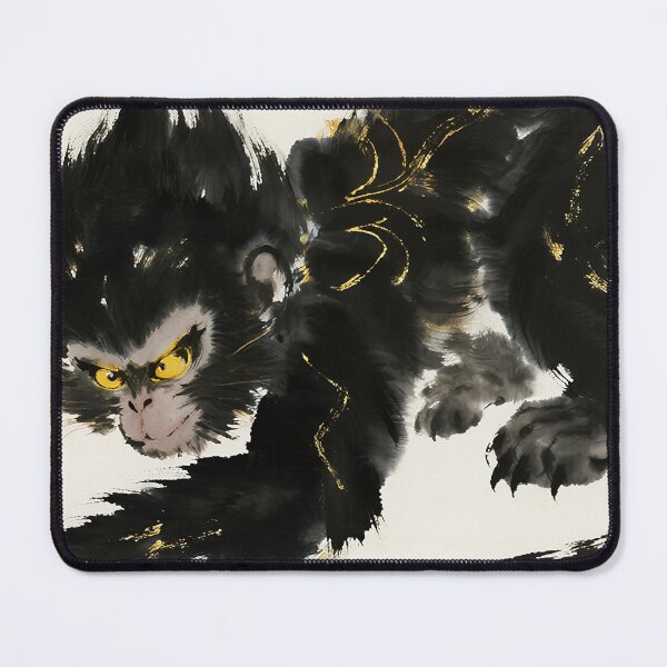 Item preview, Golden-Eyed Mystic Ape Ink Art designed and sold by zzz888.