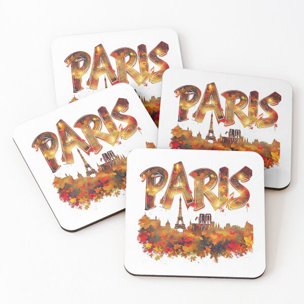 Item preview, Paris Autumn Skyline Graffiti Sticker designed and sold by Imaginarium of Chaos falcon88 .
