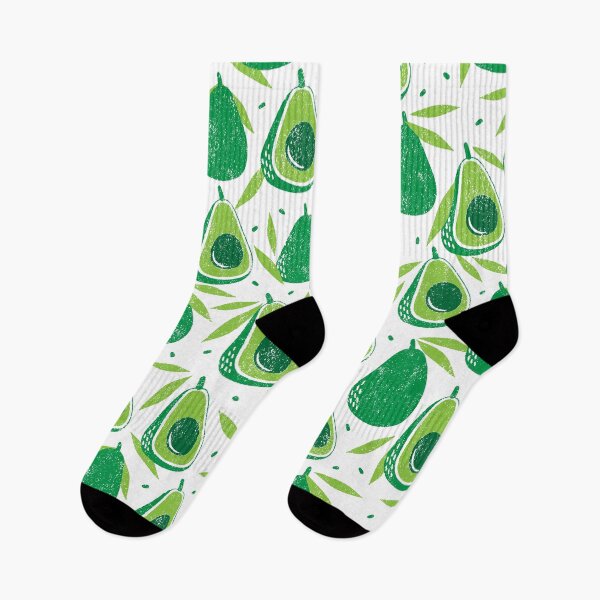 Item preview, Verdant Whimsy — Avocados, Seeds, and Leaves Pattern designed and sold by NicolaZhukov.
