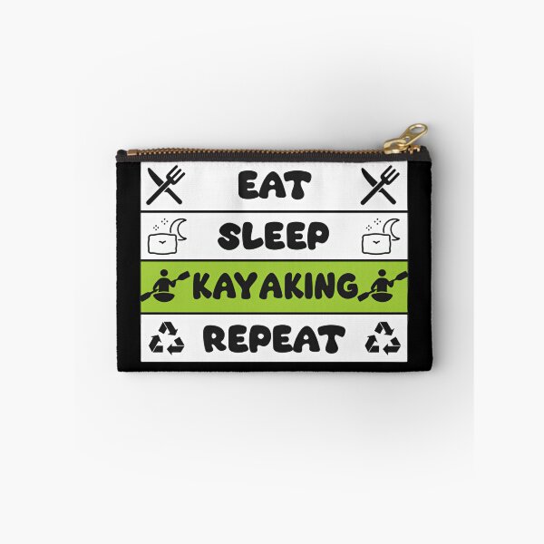 Item preview, Eat sleep kayaking repeat camping fire lake wilderness trip designed and sold by HumansStuck12.