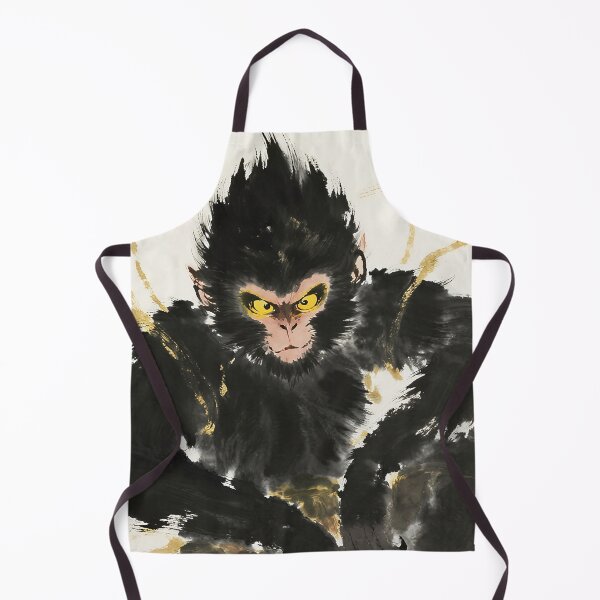 Item preview, Golden-Eyed Mystic Ape Ink Art designed and sold by zzz888.