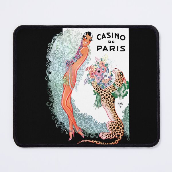 Item preview, Josephine Baker Poster with her pet cheetah designed and sold by heydayposters.
