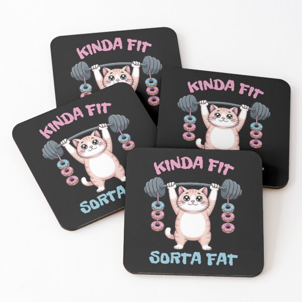 Item preview, Kinda Fit Sorta Fat Cute Kitty designed and sold by designsbyaneta.